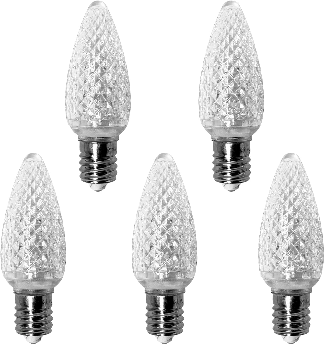 C9 LED Bulbs Pure White