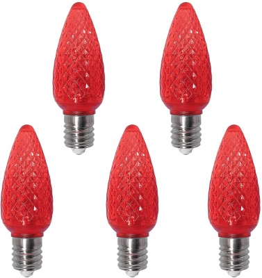 C9 LED Bulbs Red