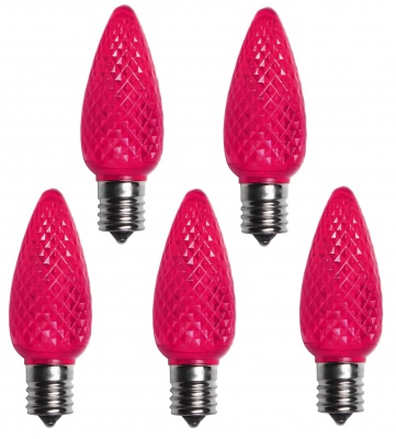 C9 LED Bulbs Pink