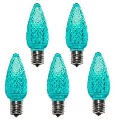C9 LED Bulbs Teal