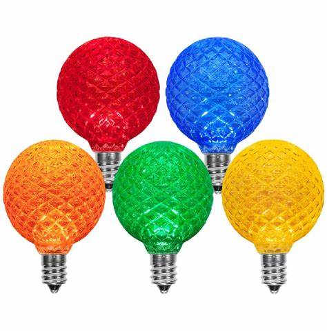 G50 E12 Faceted LED Bulbs