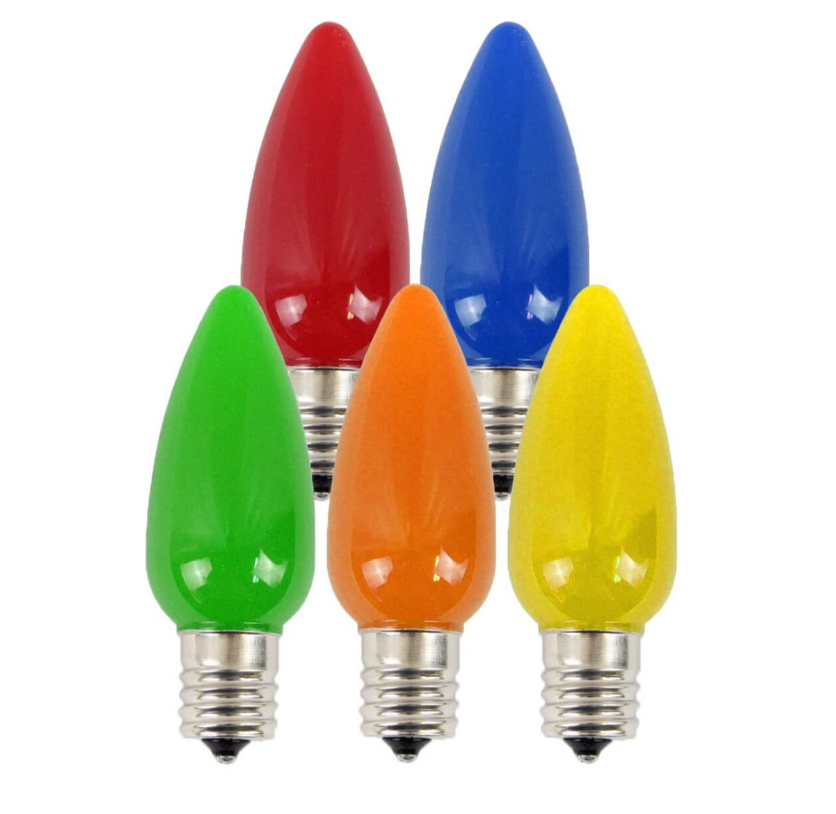 C9 LED Bulbs Smooth Opaque