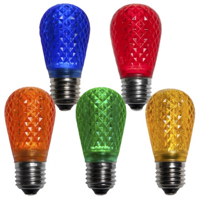 S14 E26 Faceted LED Bulbs