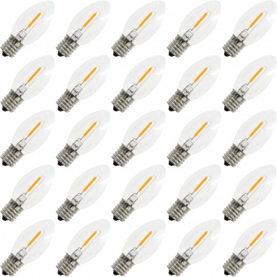 C9 E17 Filament LED Bulbs