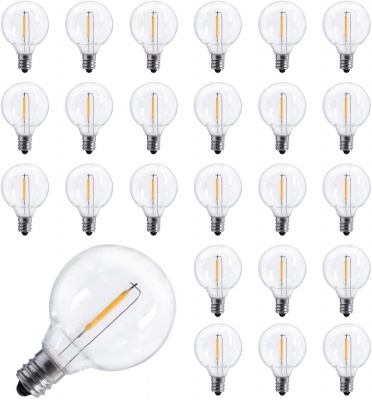 G40 E12 Filament LED Bulbs