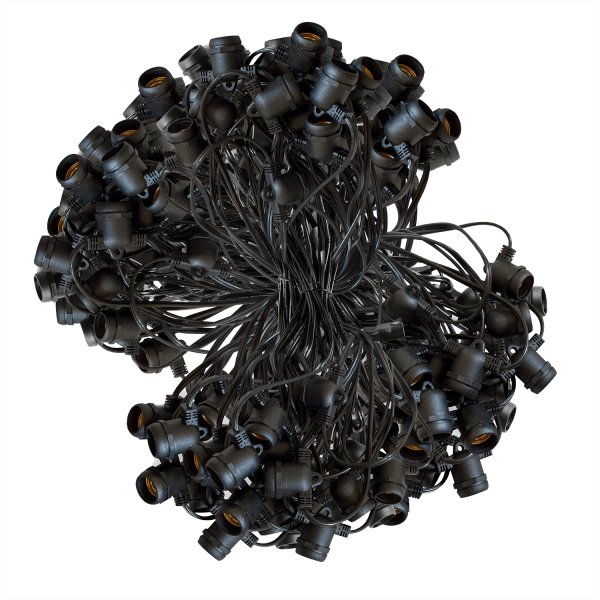 E26 Commercial – 330 Foot, 165 Socket – Black Wire