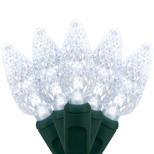 C6 Cool Whire LED Christmas Lights