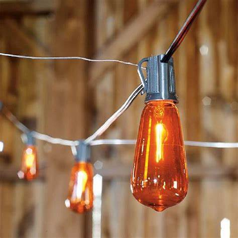 ST40 Orange Flickeing Halloween String Lights