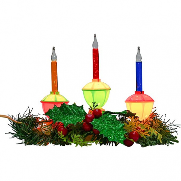 Three bubble candle lamp E12  Clear Bulbs