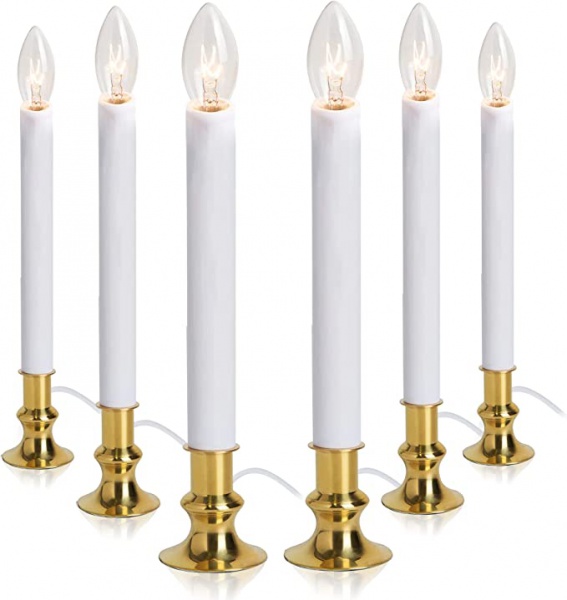 six candle lights E12 Clear Bulb
