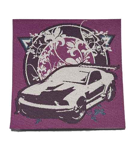 Cars woven patch