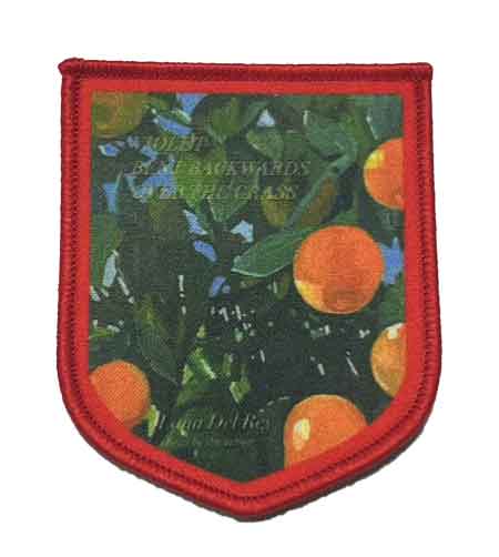 High quality Sublimation printing embroidery border patches