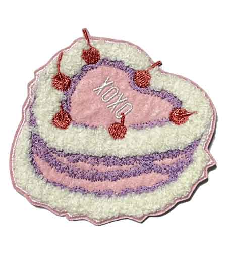Cake chenille patch