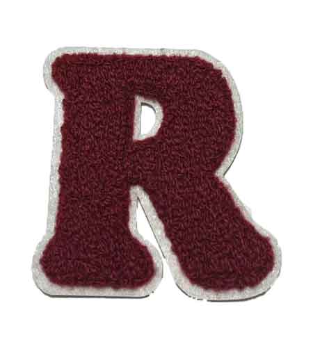 Letter R chenille patch