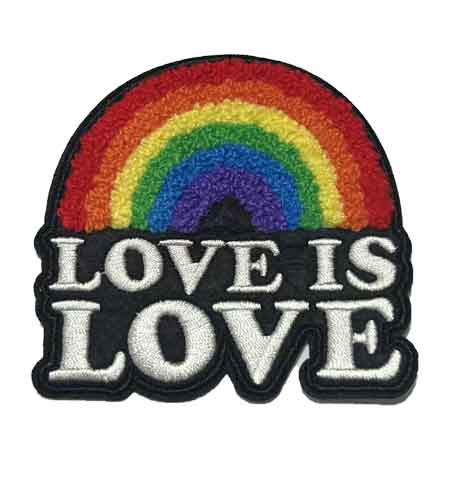 Love chenille patch