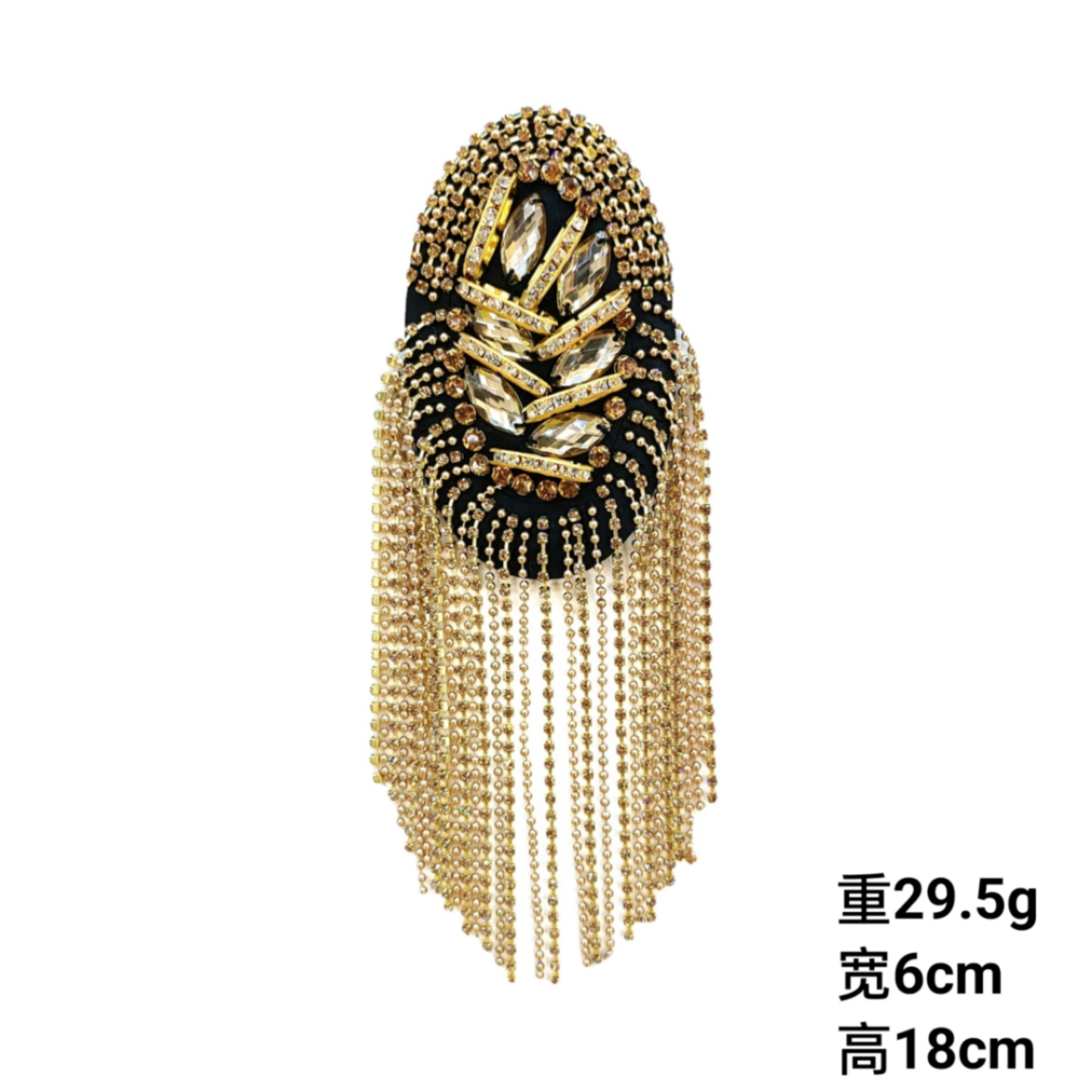 Handmade beaded tassel epaulettes