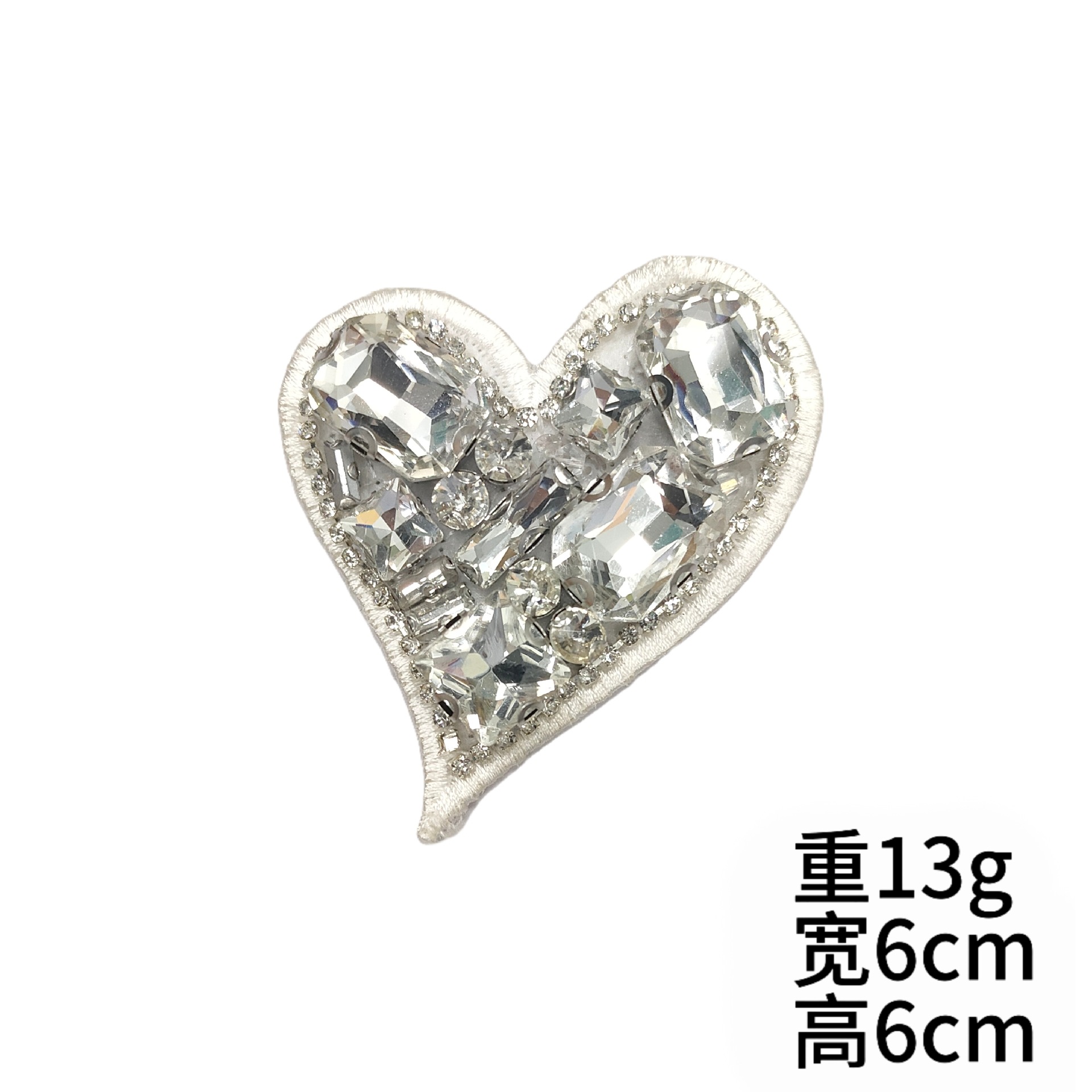 diamond handmade beaded cloth patch
