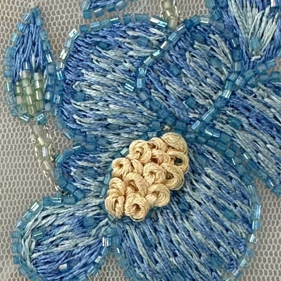 Beaded sequins flower accessories