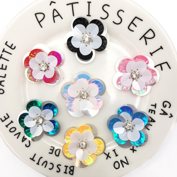 Colorful Sequin Shell Flower Diy Accessories Beading