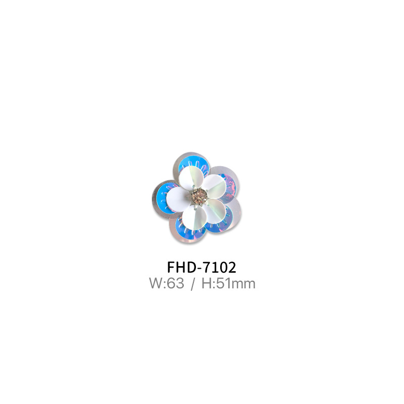 Colorful Sequin Shell Flower Diy Accessories Beading