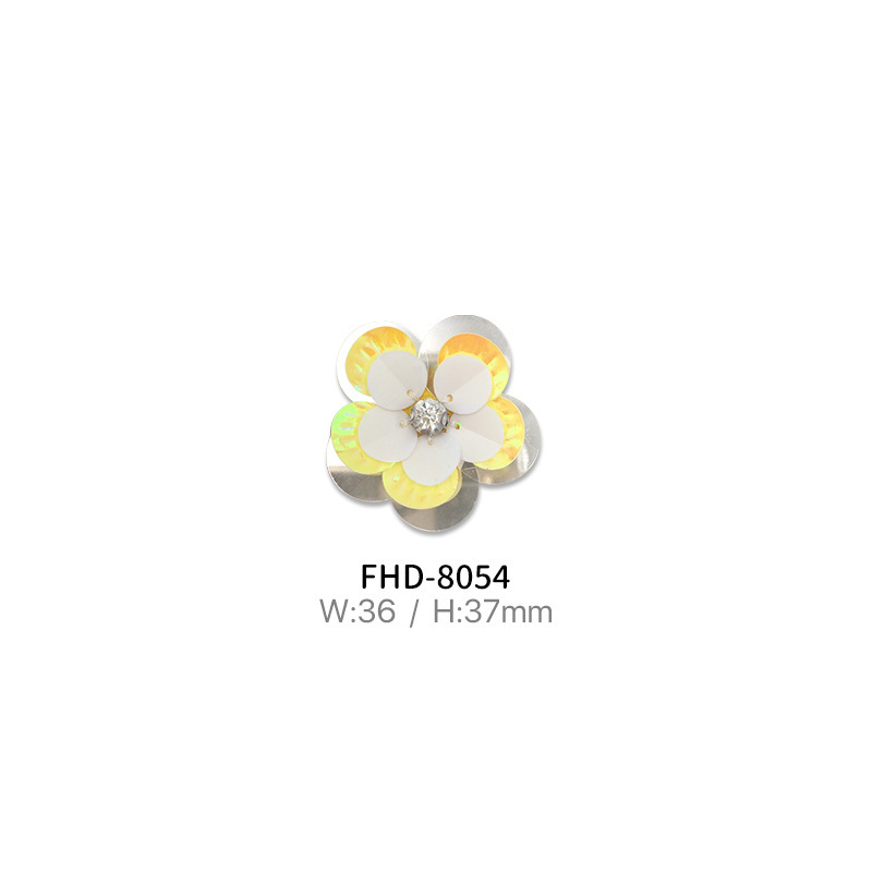 Colorful Sequin Shell Flower Diy Accessories Beading