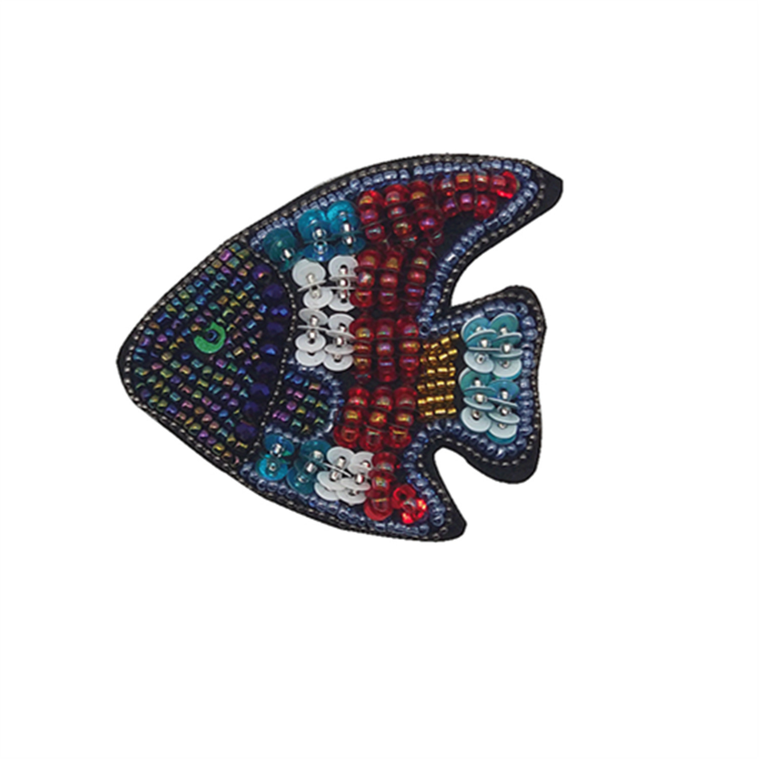 Ready-Made Hand-Beaded Mermaid Patch