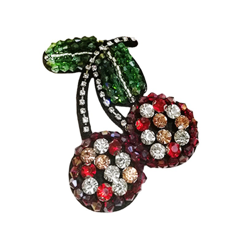 Handmade Beaded Glass Frog Rhinestone Cherry Glass Big Round Octagonal Star 
