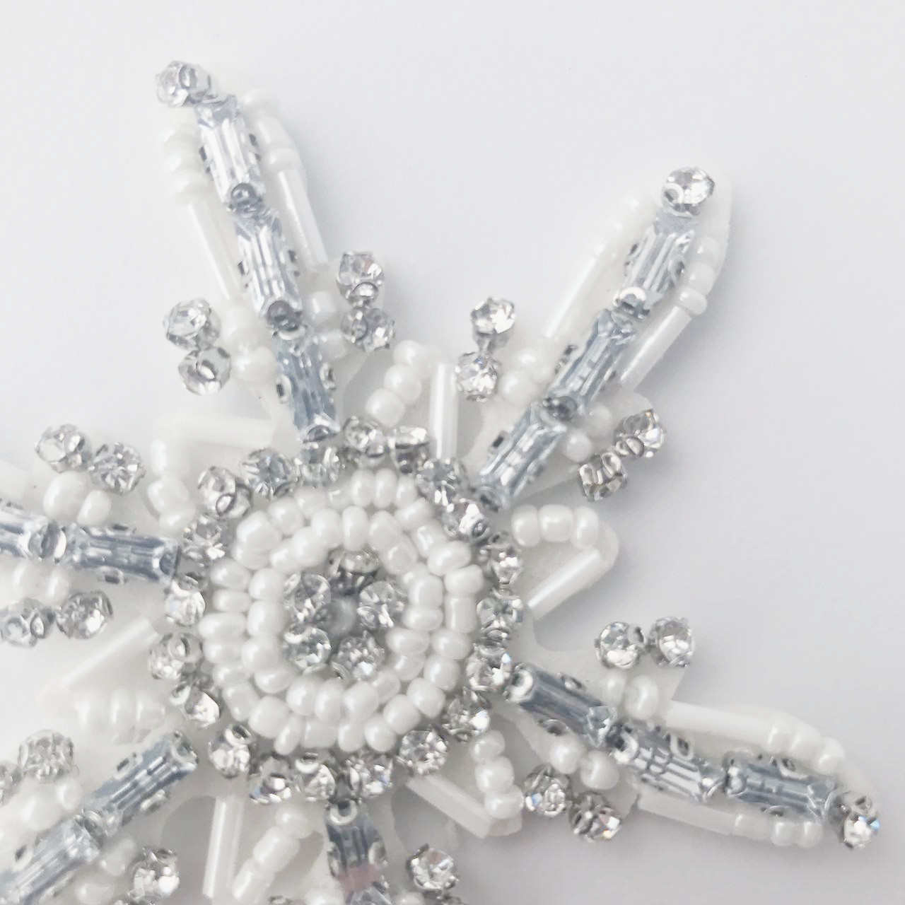 Beaded Snowflake Tassel Handmade Patch 