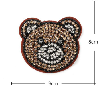 Design Bear Beaded Cloth Patch