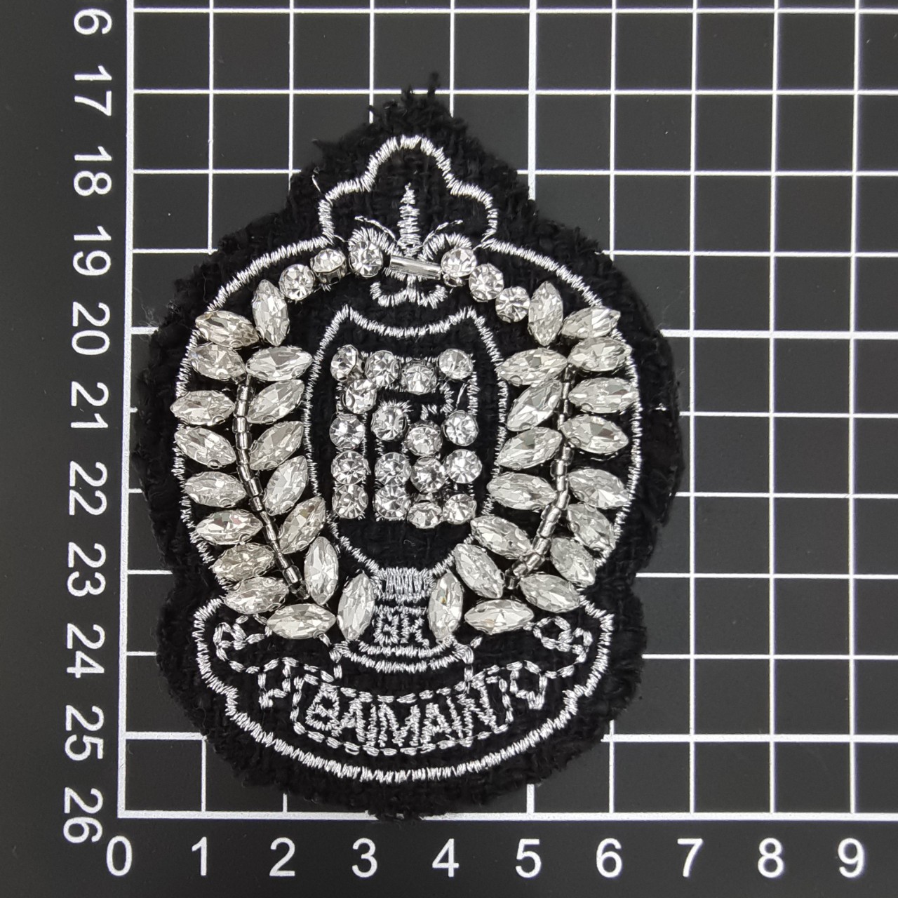 Pocket Hand-Beaded Cloth Shoulder Patch