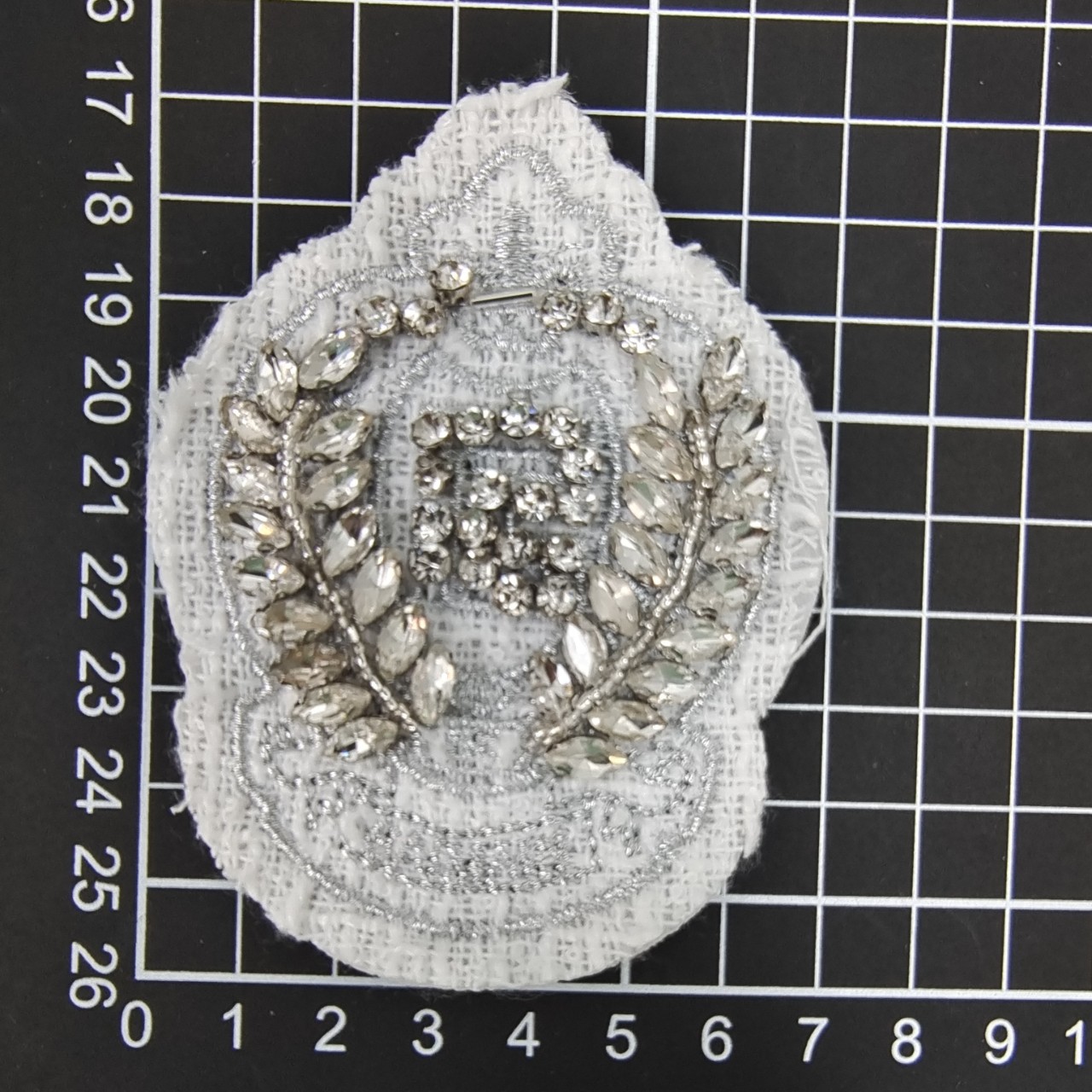 Pocket Hand-Beaded Cloth Shoulder Patch