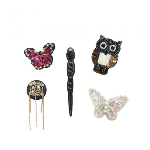 Owl Butterfly Cartoon Animal Pattern Cloth Patch