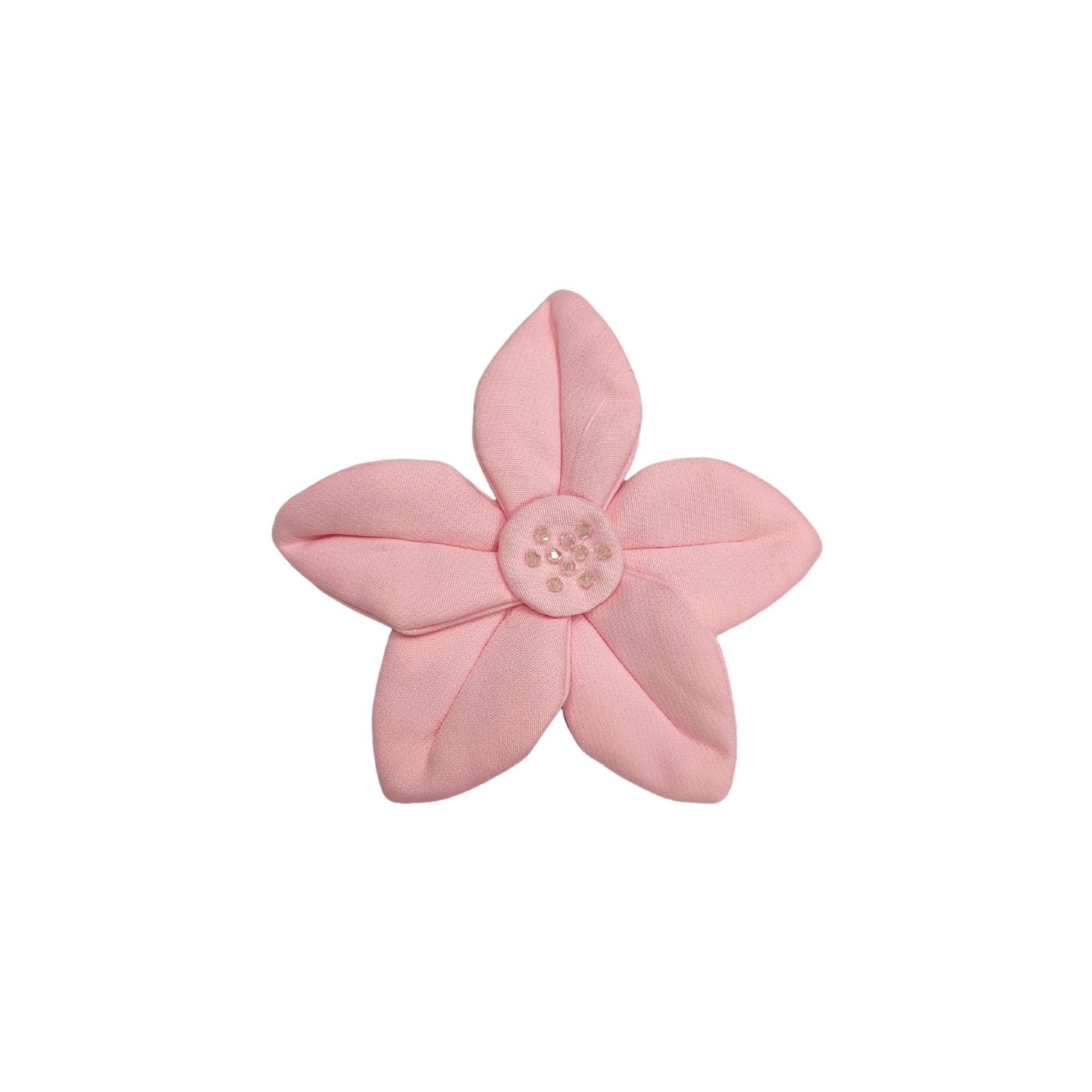 Fashion Light Pink Handmade Beaded Applique Dress Embellishments,