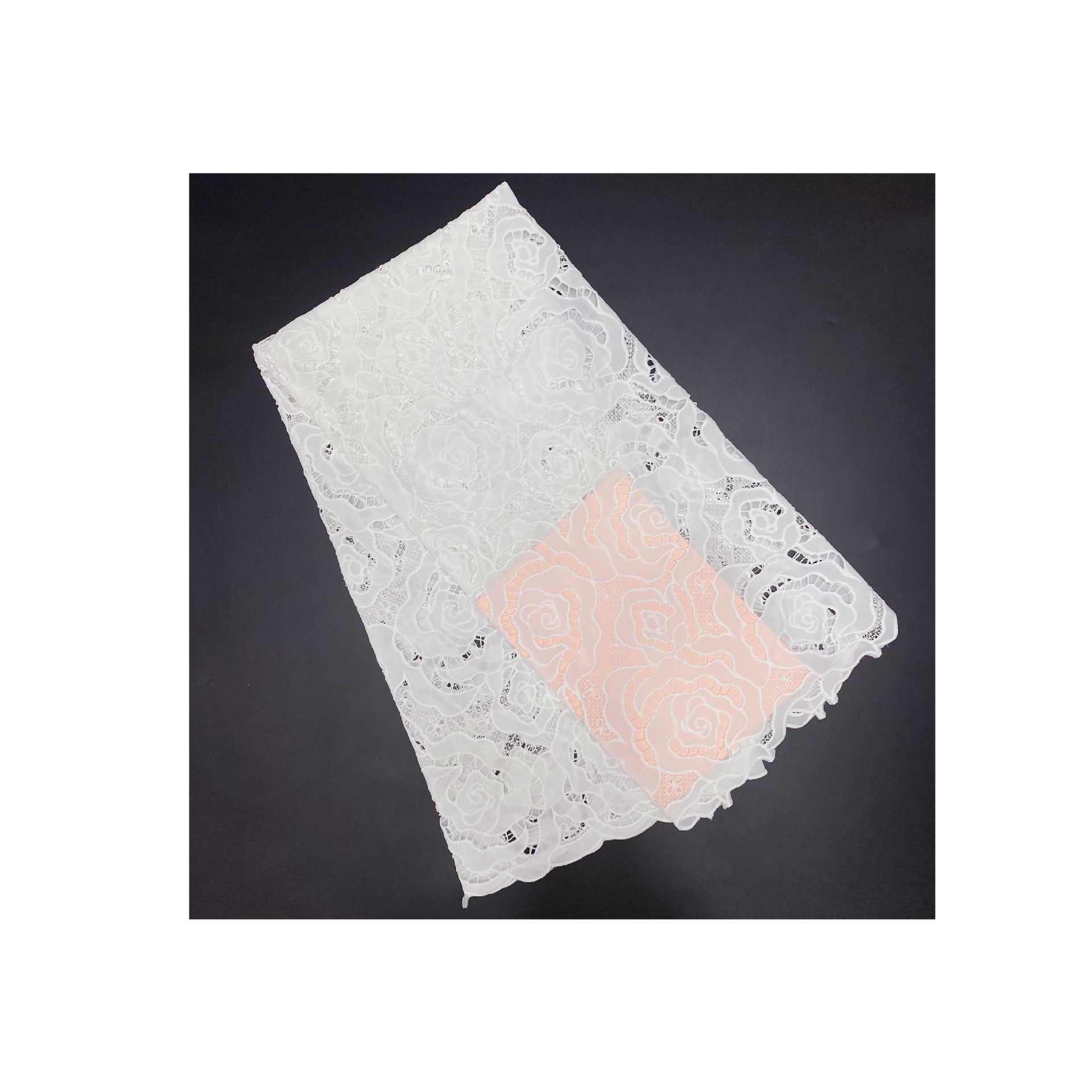 Milk Silk Laser Embroidery Fabric Chiffon Fabric