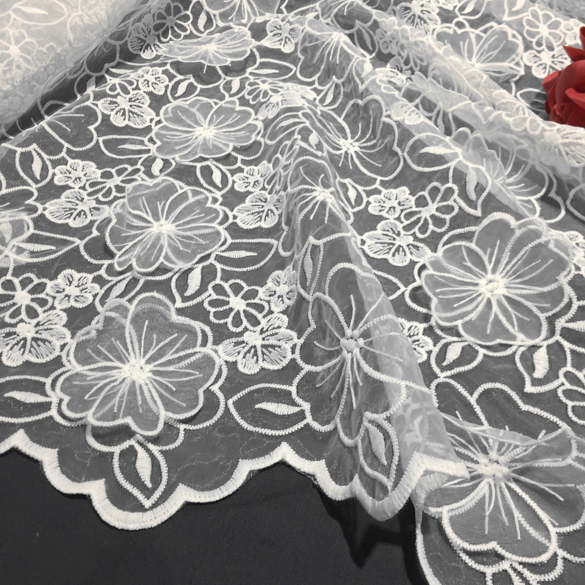 Water-Soluble Lace Fabric 3d Embroidery