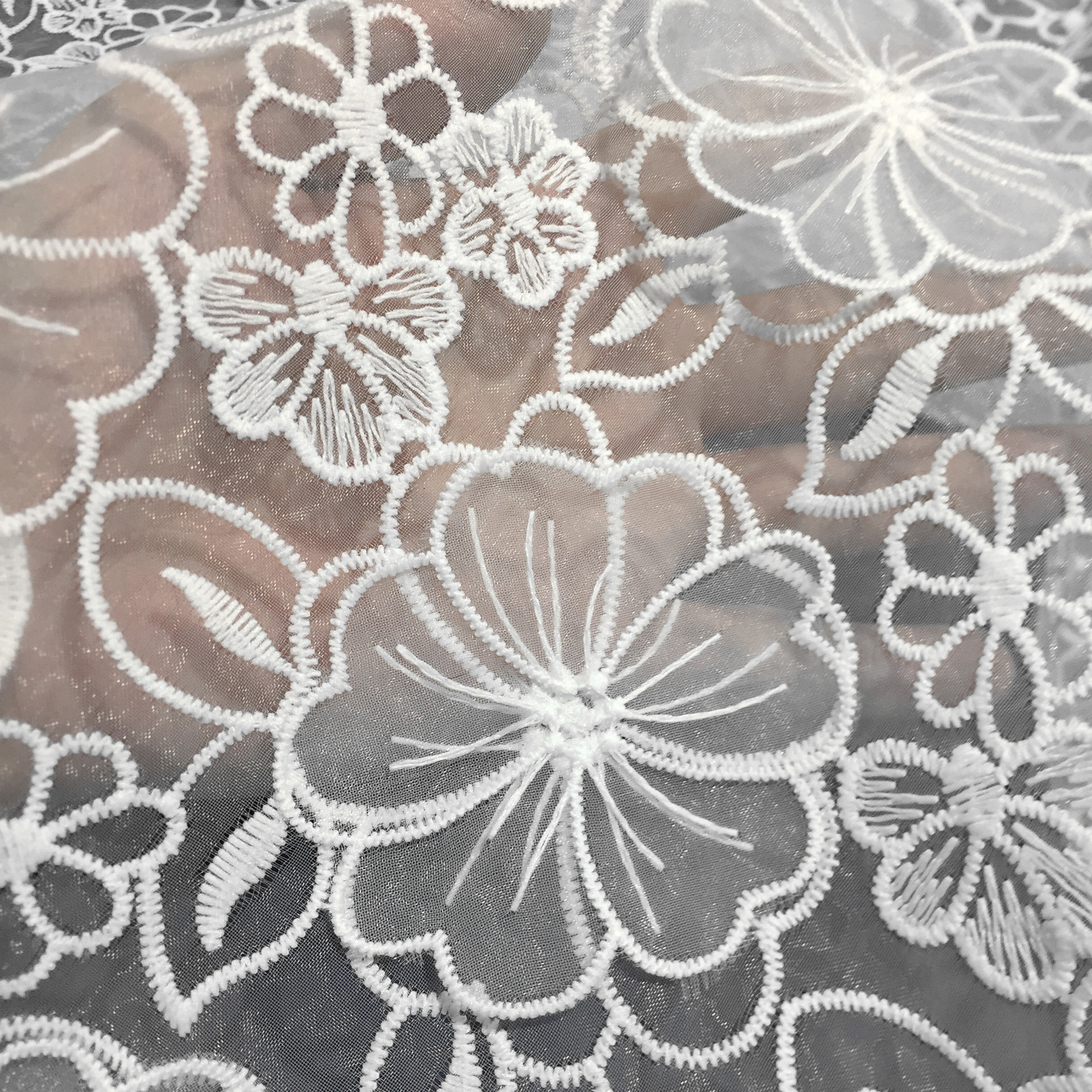 Water-Soluble Lace Fabric 3d Embroidery
