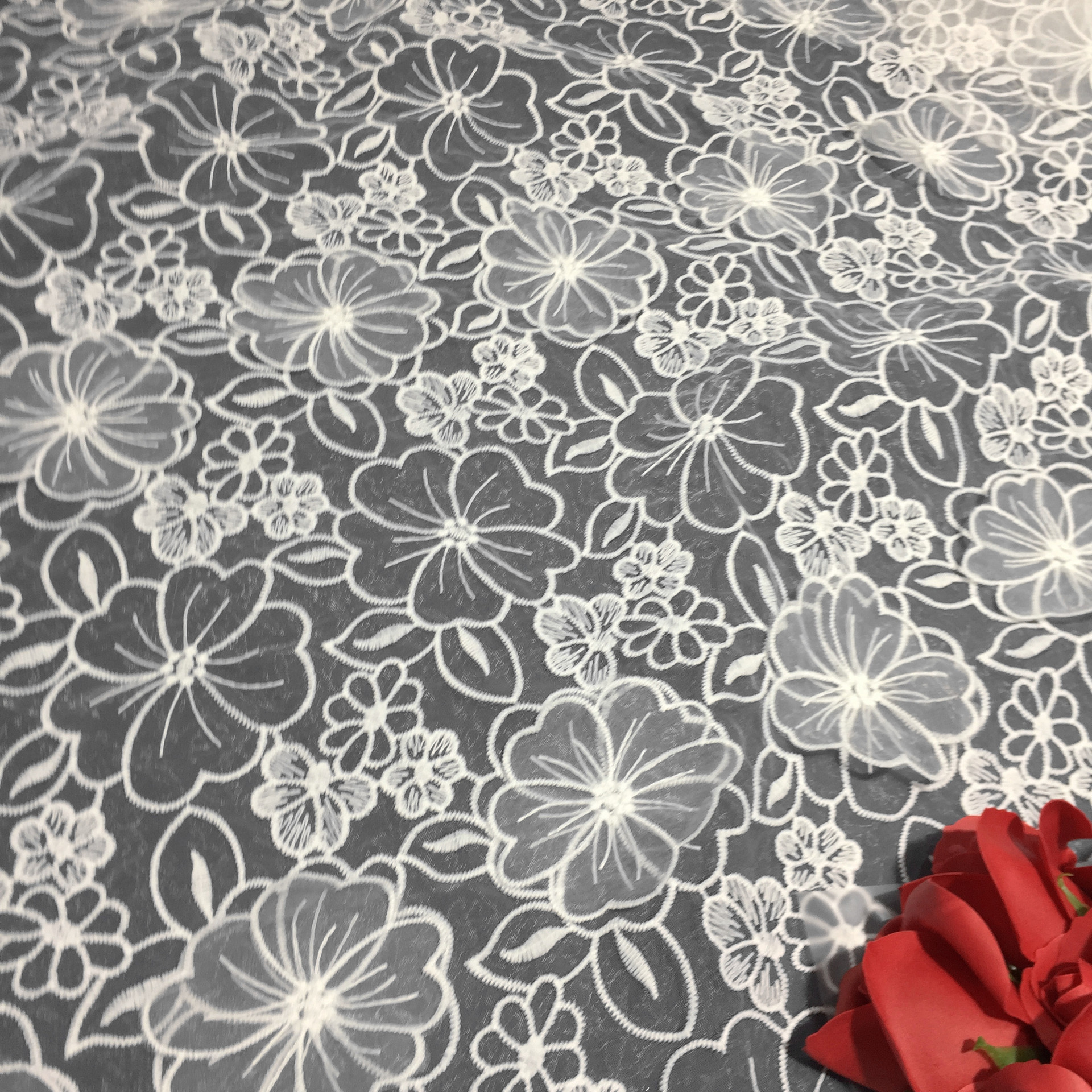 Water-Soluble Lace Fabric 3d Embroidery