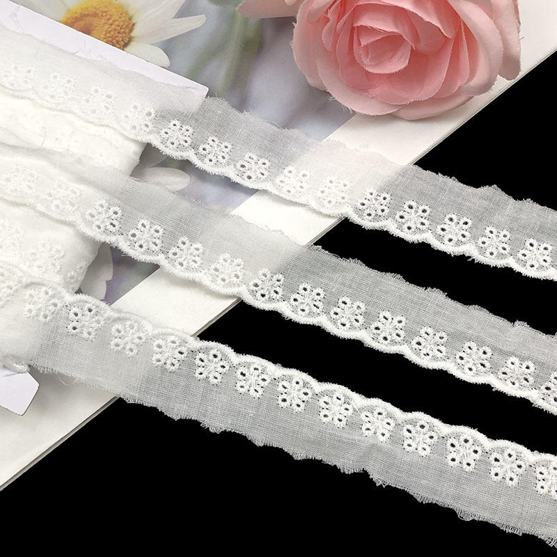 Five-Hole Water-Soluble Lace