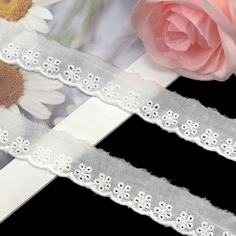 Five-Hole Water-Soluble Lace