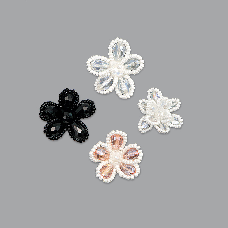 Rose Petal Fabric Patches Beading DIY for Clothing Accessories