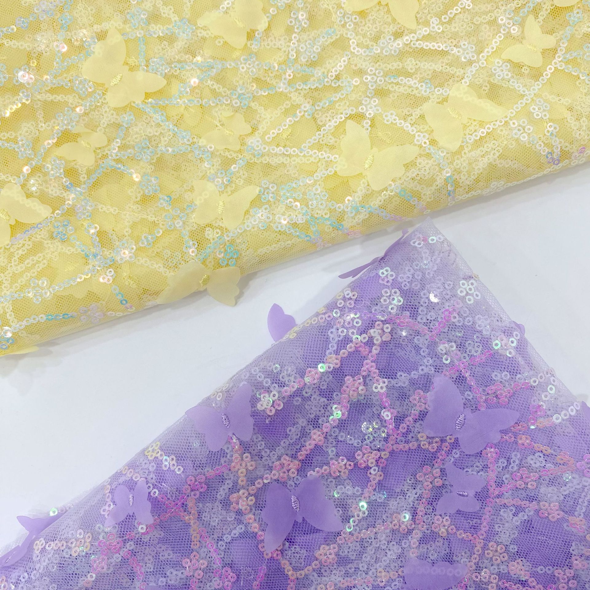 Three-Dimensional Multi-Color Butterfly Embroidery
