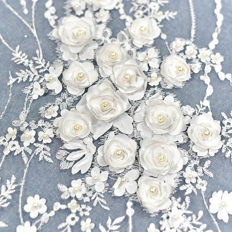 Luxury 3D Satin Beaded Embroidery
