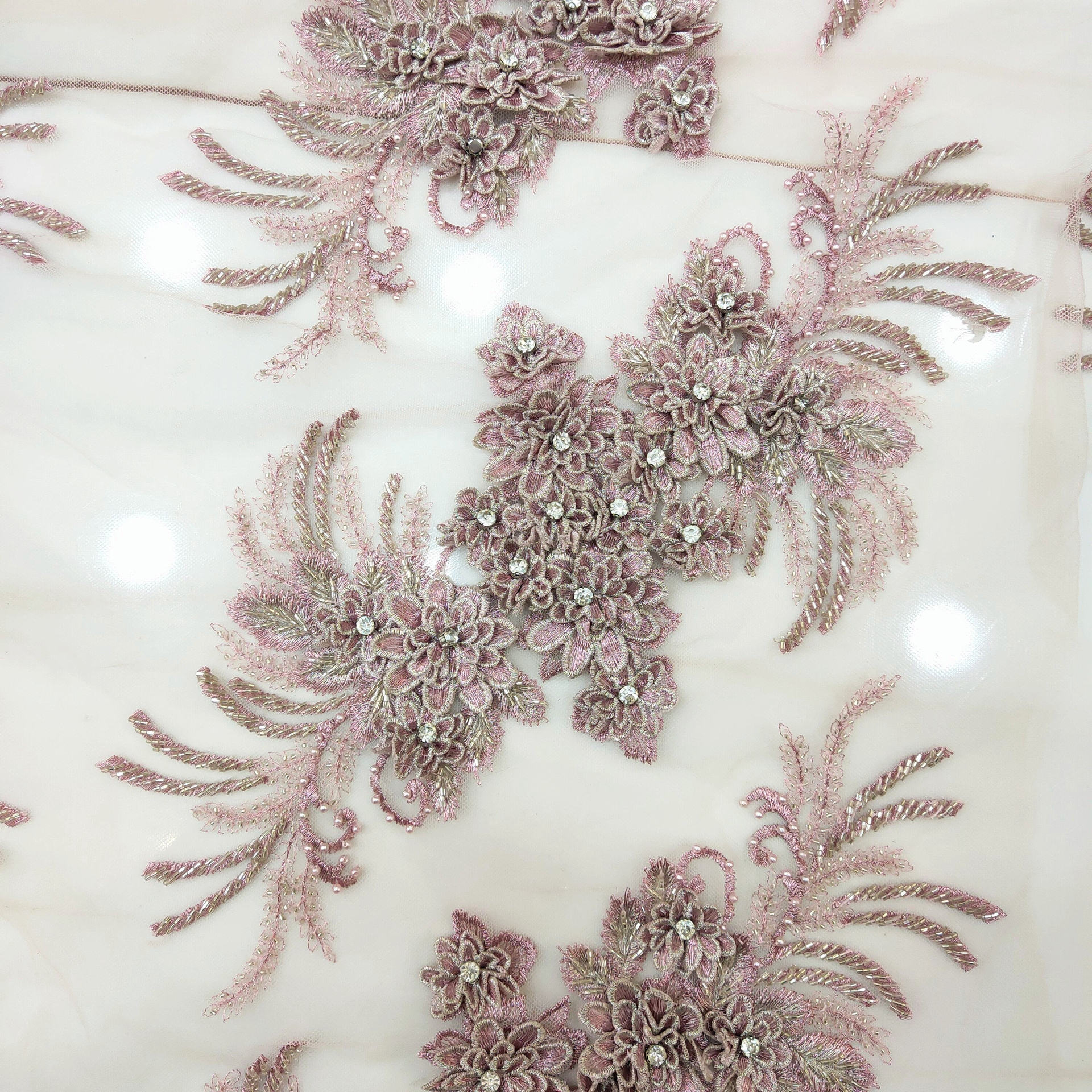 Hand-Sewn Beaded 3D Embroidery DIY Accessories