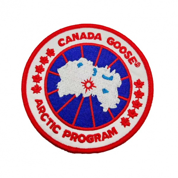 Geographical Shape Hand-Sewn Embroidery Patch