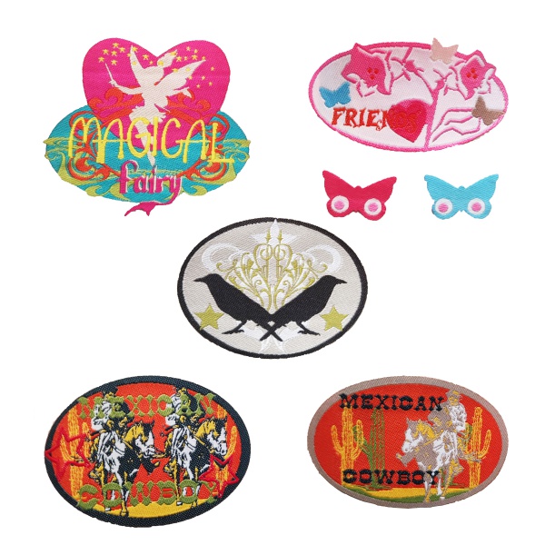 Custom 100% embroidered Embroidery patches