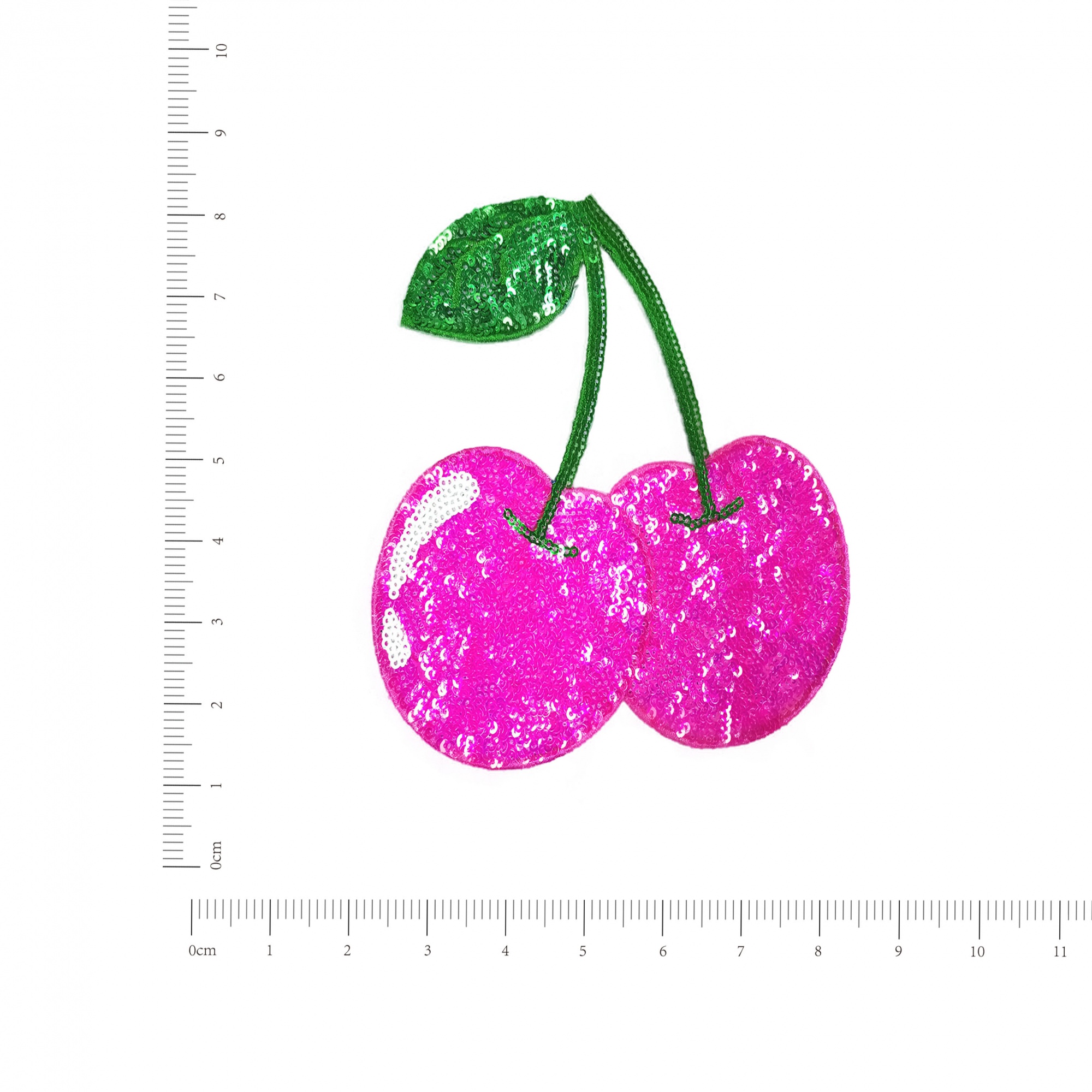 Cherry Fruit Hand-Embroidered Patch