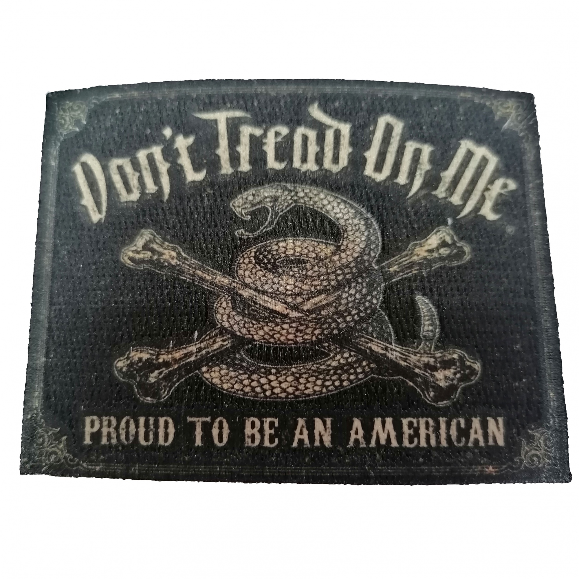 Dark Punk Style Hand-Sewn Embroidery Patch