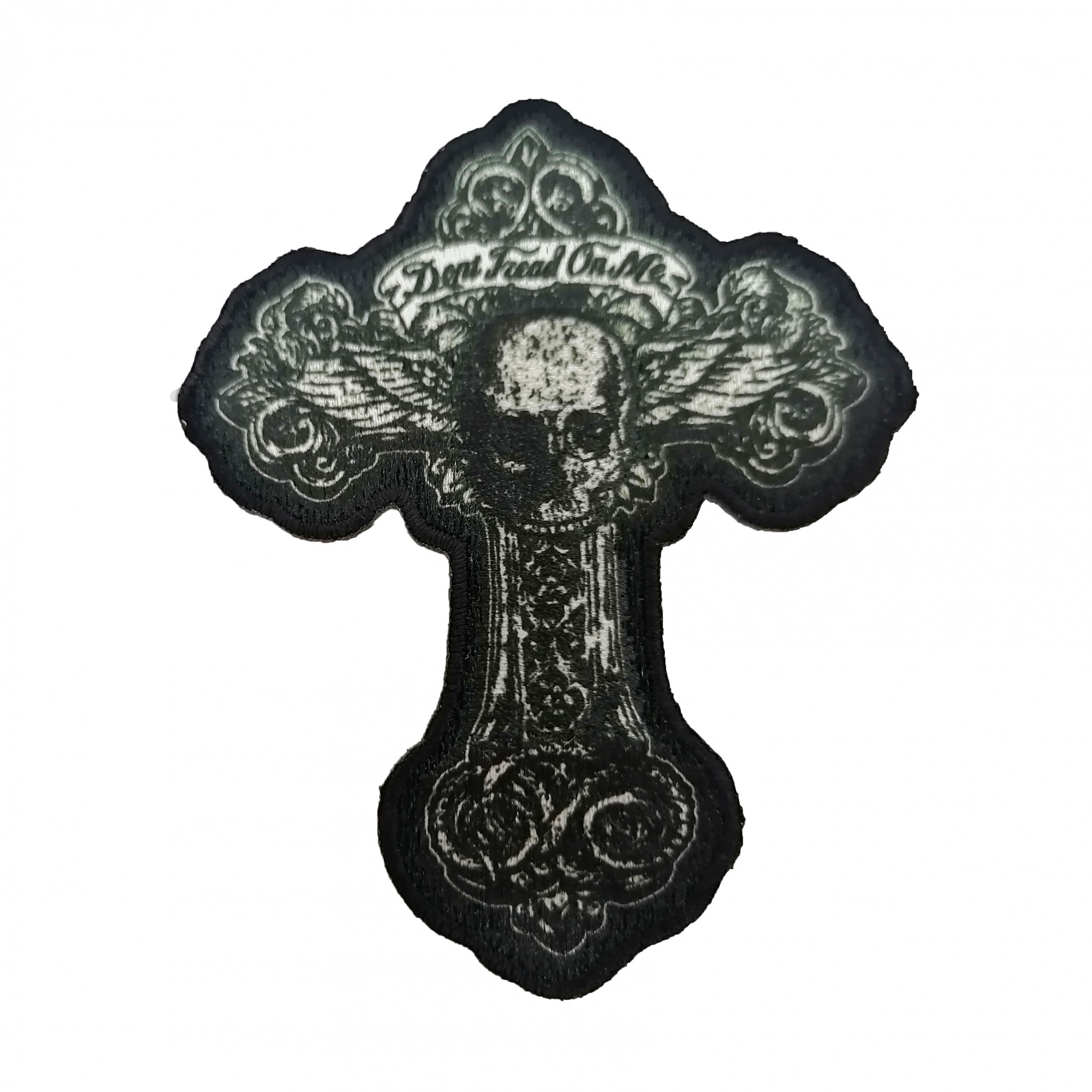 Dark Punk Style Hand-Sewn Embroidery Patch