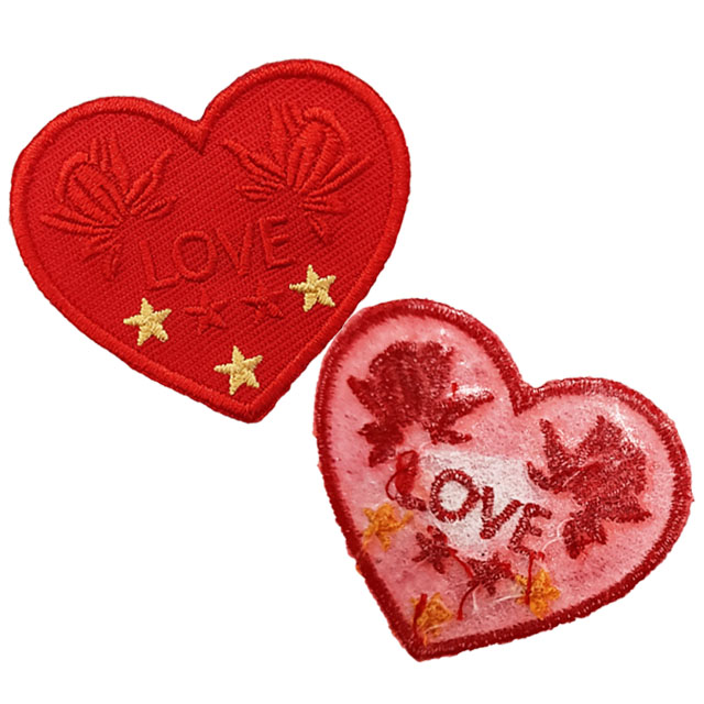 Heart Shaped Polygonal Cute Pattern Embroidery Patch DIY for Clothing