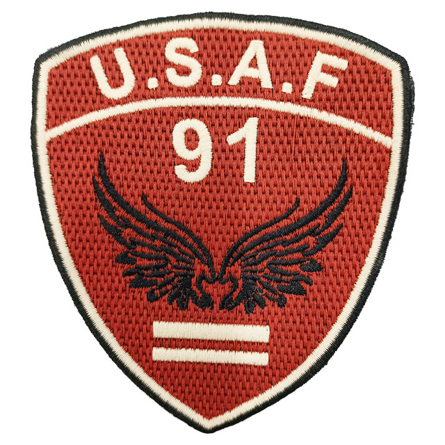 Red Polygonal Pattern Embroidery Patch DIY for Clothing